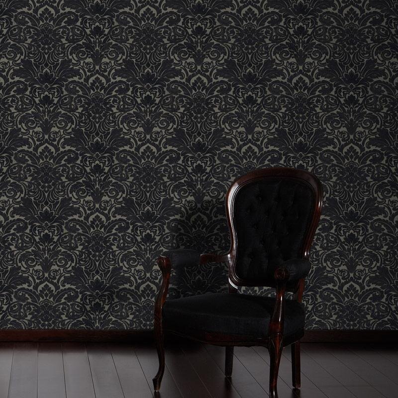 Tapete Schwarz, Anthrazit Architects Paper Vliestapete (335836)