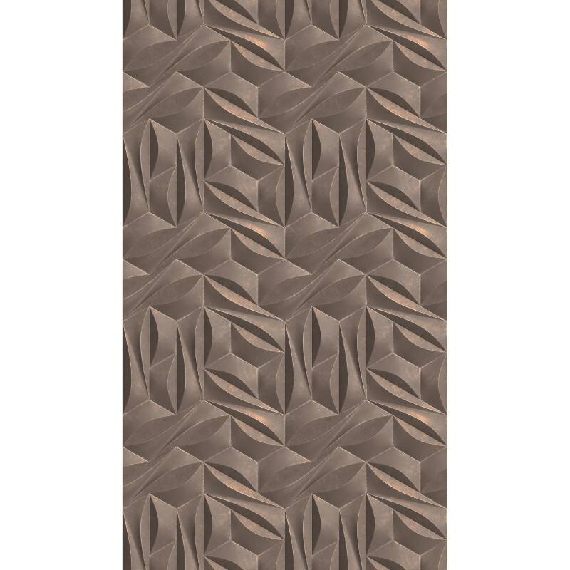 391792 Digitaldruck-Tapete Grafik Geometrie 3D Optik Grau Silber Vlies livingwalls