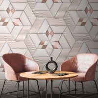 Digitaldruck-Tapete Beige, Wei&szlig; livingwalls (391782)