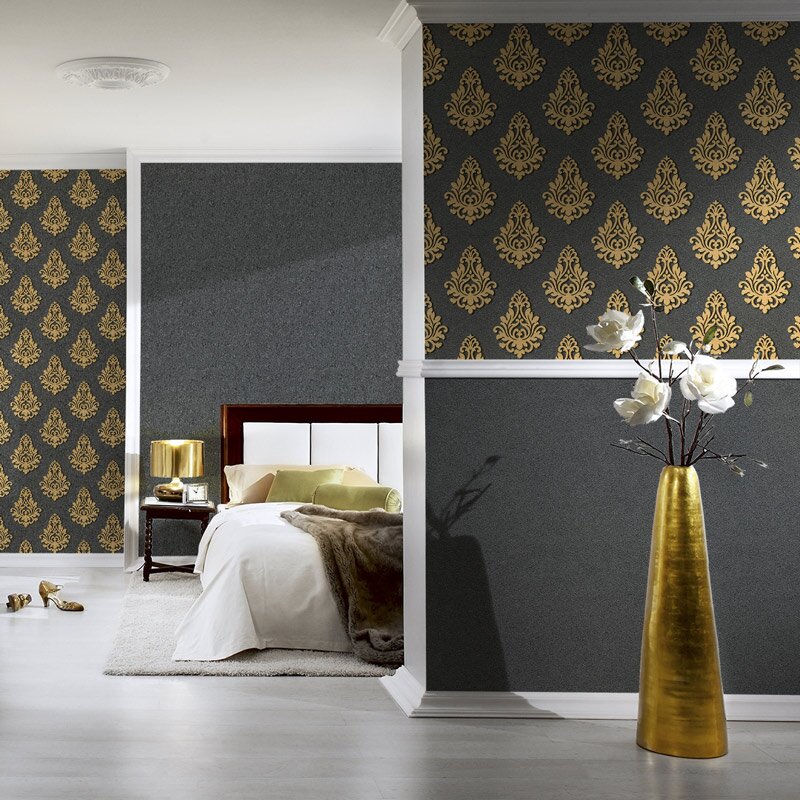 Tapete Schwarz, Anthrazit Architects Paper Vliestapete (959824)