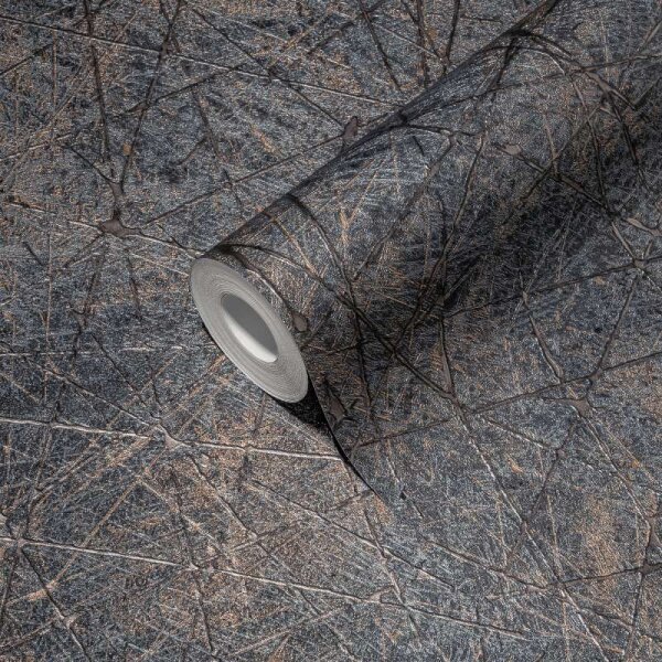 Tapete Gold, Kupfer, Schwarz livingwalls Vliestapete (391775)