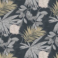 Digitaldruck-Tapete Grau, Silber, Schwarz, Anthrazit...