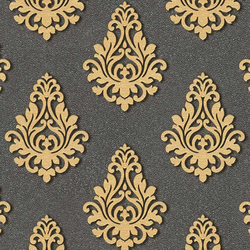 Tapete Schwarz, Anthrazit, Gold, Kupfer Architects Paper Vliestapete (959815)