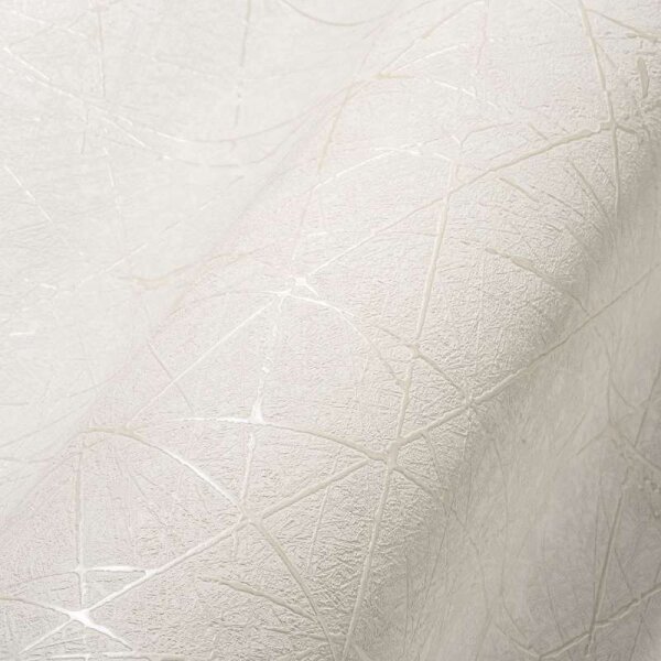 Tapete Grau, Silber, Weiß livingwalls Vliestapete (391771)