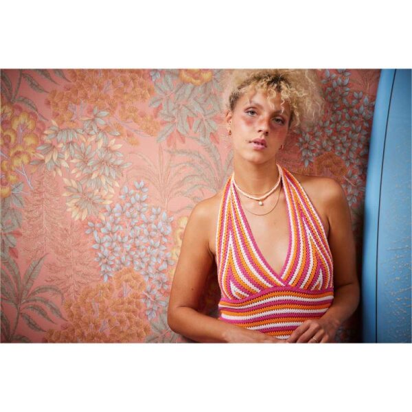 Tapete Blau, Gelb, Rosa livingwalls Vliestapete (391284)