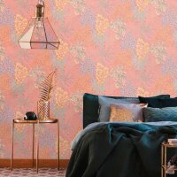 Tapete Blau, Gelb, Rosa livingwalls Vliestapete (391284)