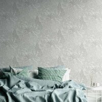 Tapete Grau, Silber, Wei&szlig; livingwalls Vliestapete...