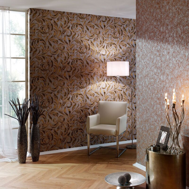 Tapete Braun, Gold, Kupfer Architects Paper Vliestapete (959405)