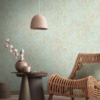 Tapete Gold, T&uuml;rkis livingwalls Vliestapete (391204)