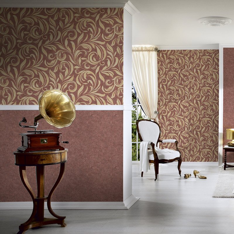 Tapete Rot, Gold, Kupfer Architects Paper Vliestapete (959403)