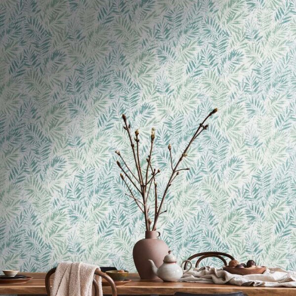 Tapete Grün, Weiß livingwalls Vliestapete (391201)