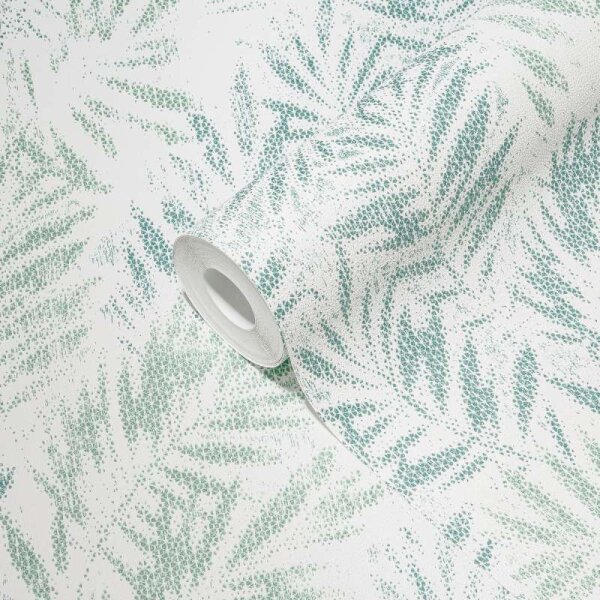 Tapete Grün, Weiß livingwalls Vliestapete (391201)
