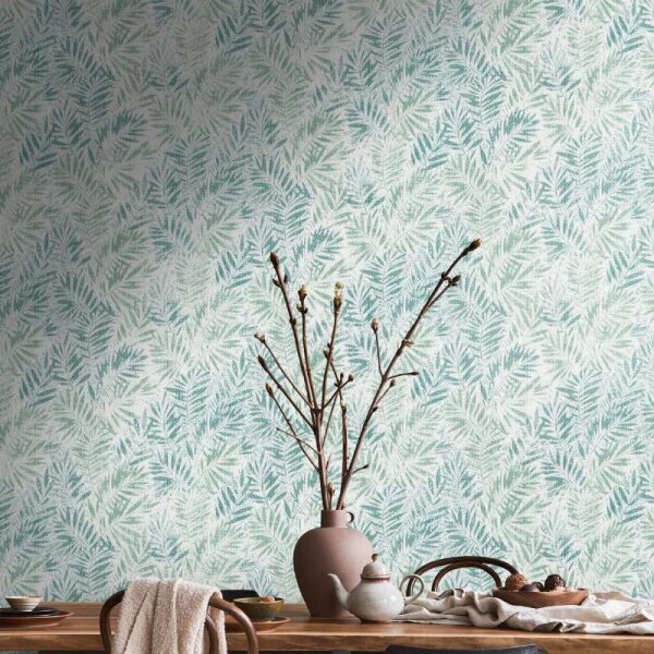 Tapete Grün, Weiß livingwalls Vliestapete (391201)