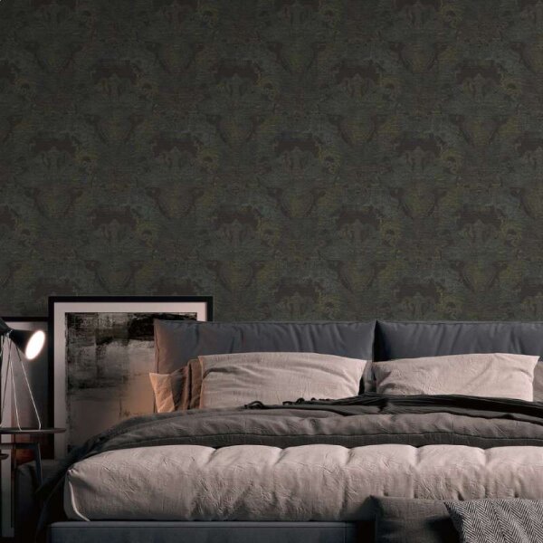 Tapete Schwarz, Anthrazit livingwalls Vliestapete (391195)