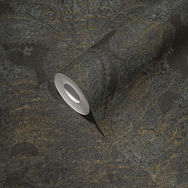 Tapete Schwarz, Anthrazit livingwalls Vliestapete (391195)