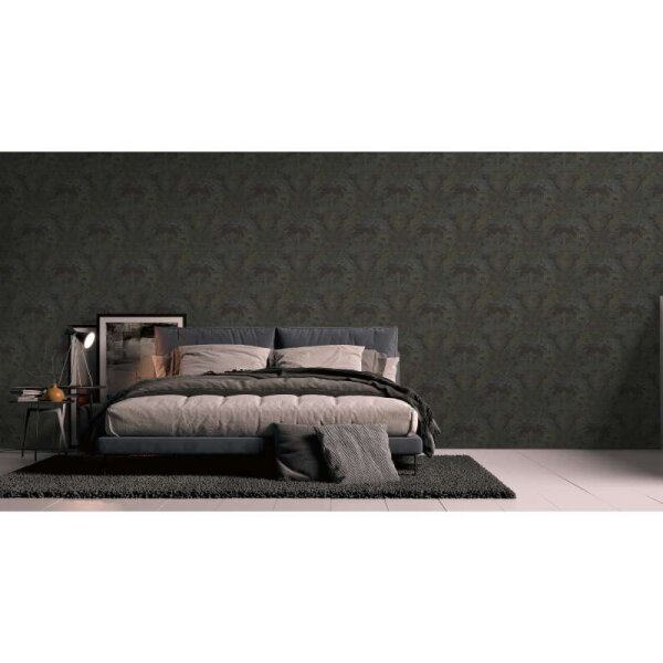 Tapete Schwarz, Anthrazit livingwalls Vliestapete (391195)