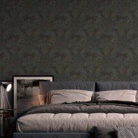 Tapete Schwarz, Anthrazit livingwalls Vliestapete (391195)