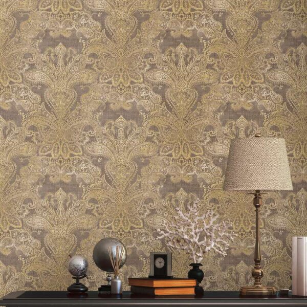 Tapete Braun, Gelb, Gold livingwalls Vliestapete (391194)