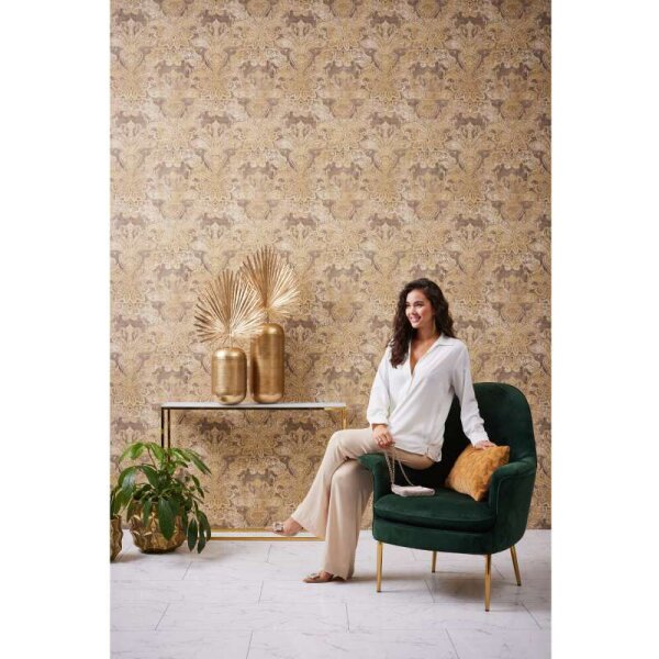 Tapete Braun, Gelb, Gold livingwalls Vliestapete (391194)
