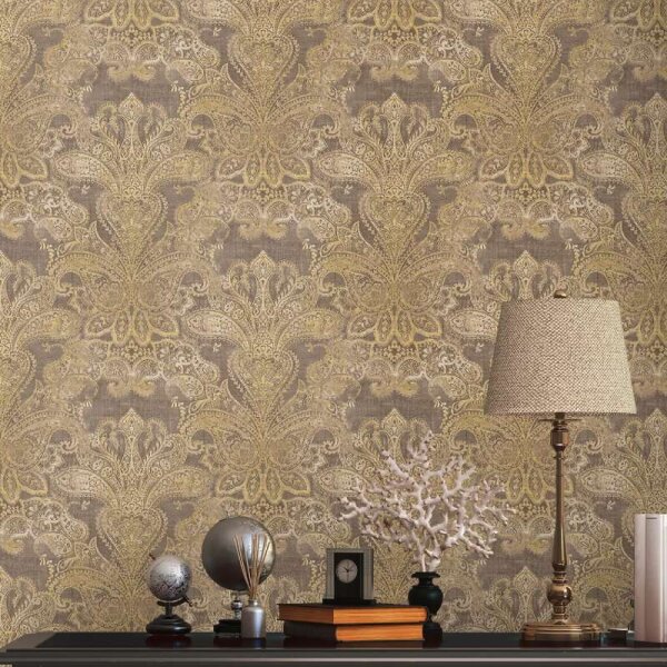 Tapete Braun, Gelb, Gold livingwalls Vliestapete (391194)