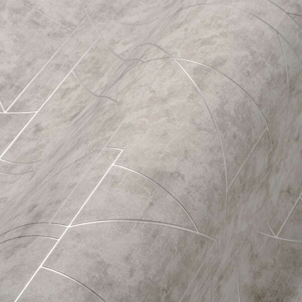 Tapete Grau, Silber livingwalls Vliestapete (391183)