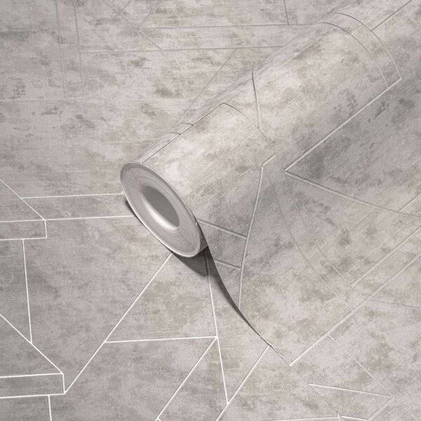 Tapete Grau, Silber livingwalls Vliestapete (391183)