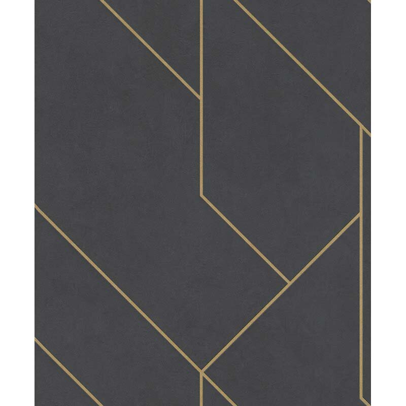 Tapete Schwarz, Anthrazit Rasch Vliestapete (427431)