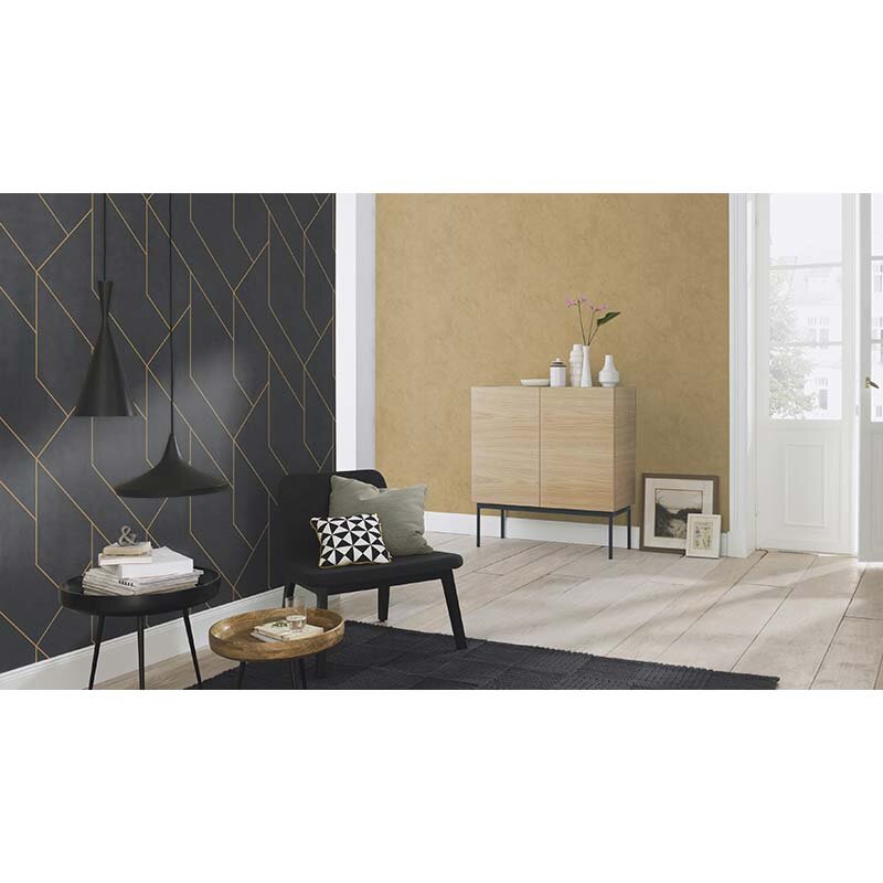 Tapete Schwarz, Anthrazit Rasch Vliestapete (427431)