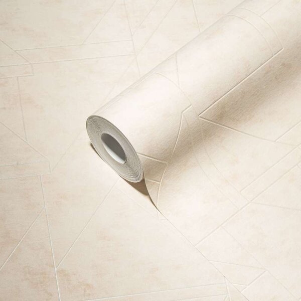 Tapete Beige, Creme, Weiß livingwalls Vliestapete (391182)