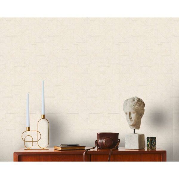 Tapete Beige, Creme, Weiß livingwalls Vliestapete (391182)