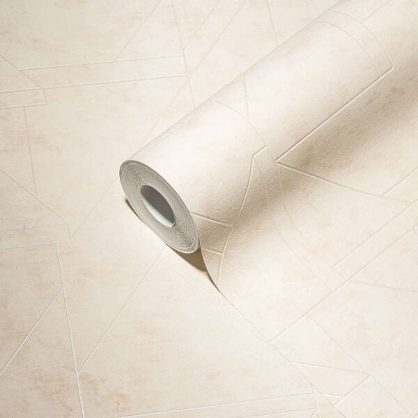 Tapete Beige, Creme, Weiß livingwalls Vliestapete (391182)