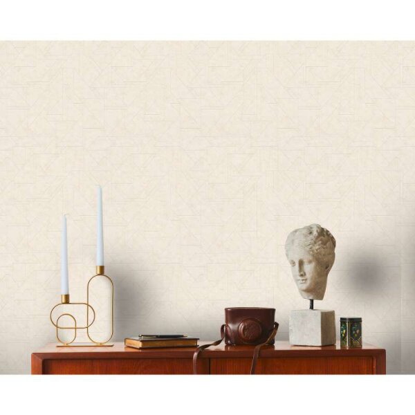 Tapete Beige, Creme, Weiß livingwalls Vliestapete (391182)