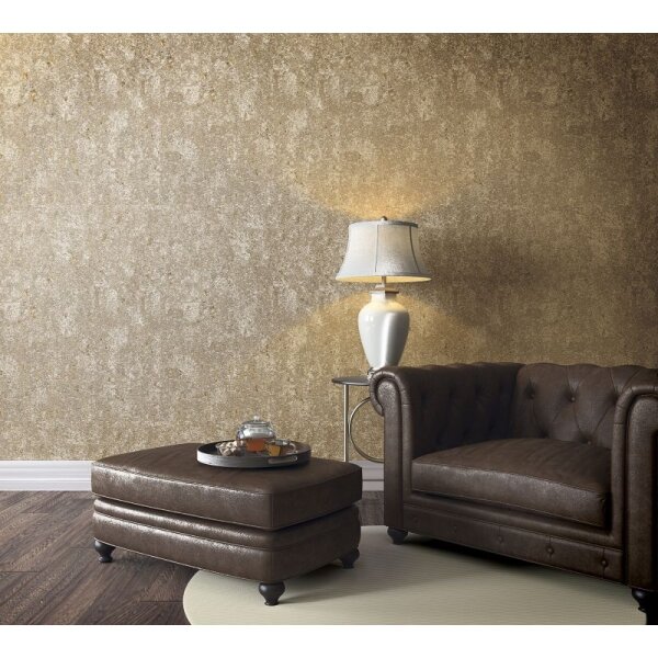 Tapete Beige, Creme, Orange, Terrakotta Marburg Vliestapete (31641)