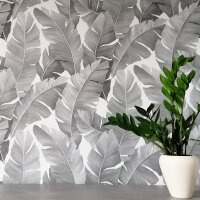 Tapete Grau, Silber, Wei&szlig; Marburg Vliestapete (31624)