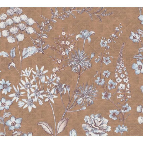 Tapete Blau, Braun livingwalls Vliestapete (391173)