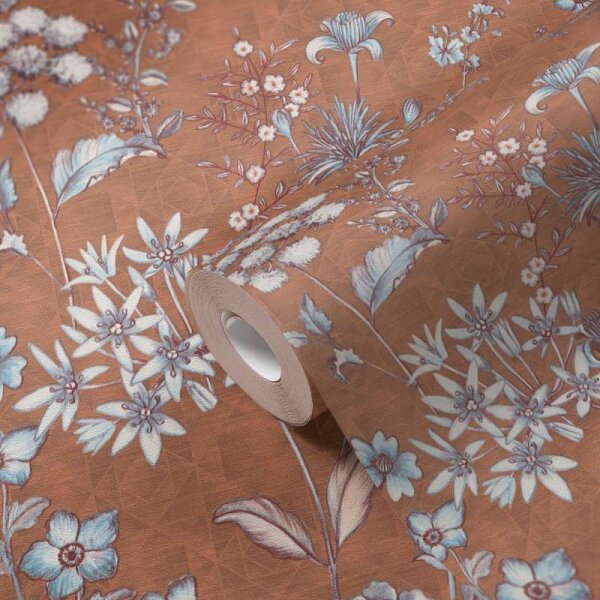 Tapete Blau, Braun livingwalls Vliestapete (391173)