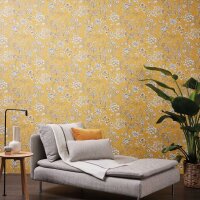 Tapete Gelb, Grau livingwalls Vliestapete (391172)