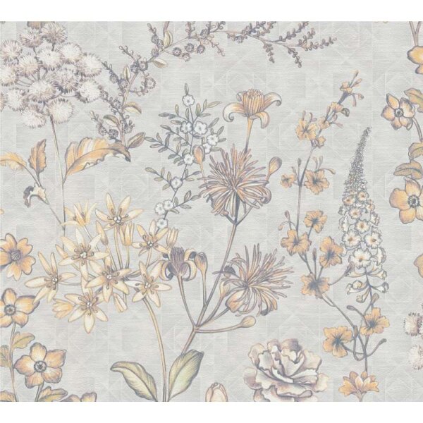 Tapete Braun, Grau, Orange livingwalls Vliestapete (391171)