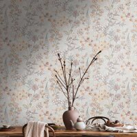 Tapete Braun, Grau, Orange livingwalls Vliestapete (391171)