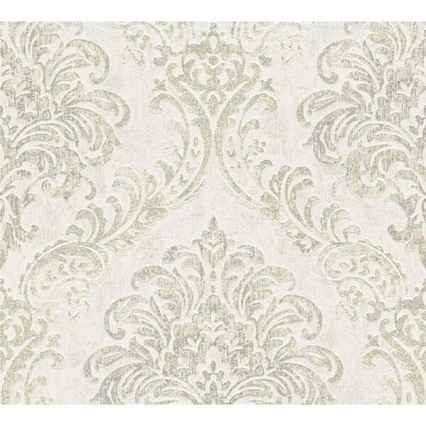 Tapete Grau, Silber, Weiß livingwalls Vliestapete (391122)