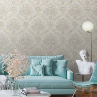 Tapete Grau, Silber, Wei&szlig; livingwalls Vliestapete...