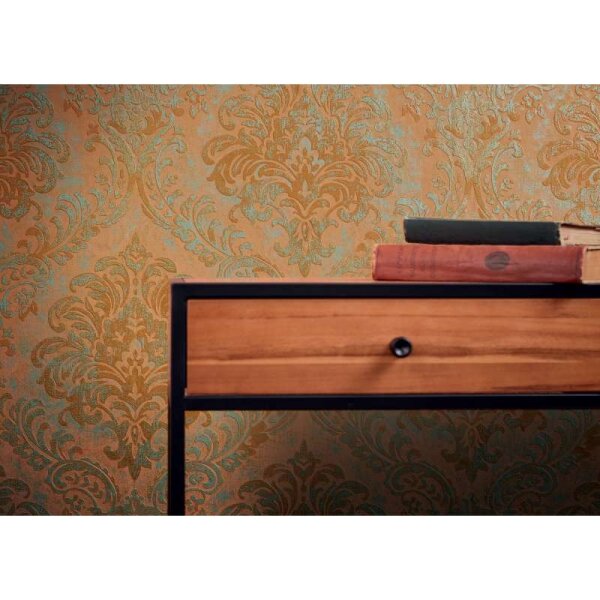 Tapete Gold, Kupfer, Orange livingwalls Vliestapete (391121)