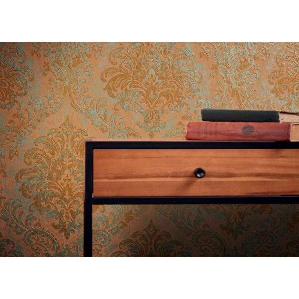 Tapete Gold, Kupfer, Orange livingwalls Vliestapete (391121)