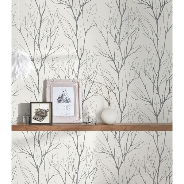 Tapete Schwarz-Weiß innova Vliestapete (372604)