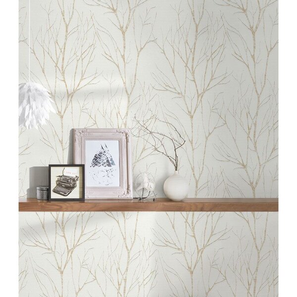 Tapete Weiß innova Vliestapete (372603)