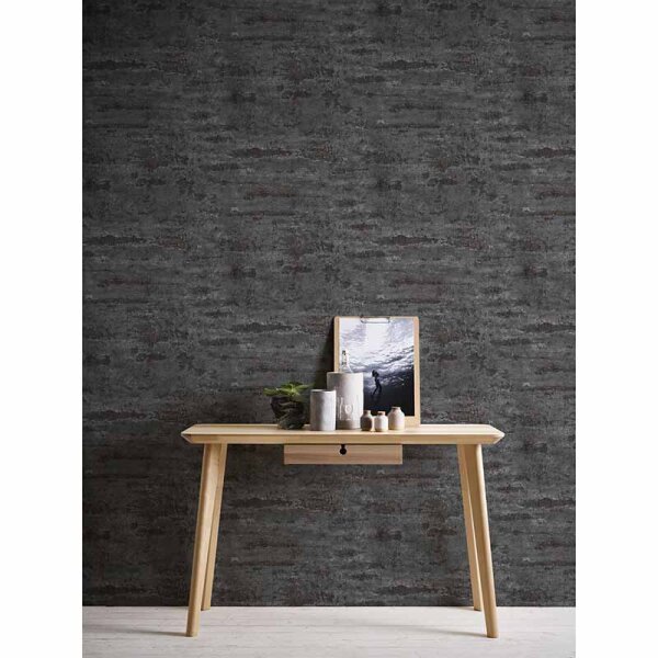 Tapete Schwarz, Anthrazit AS-Creation Vliestapete (374154)