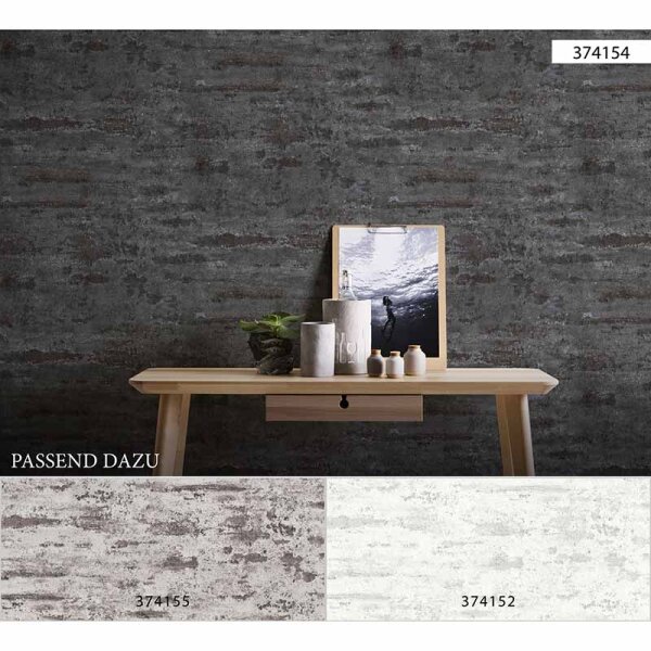 Tapete Schwarz, Anthrazit AS-Creation Vliestapete (374154)