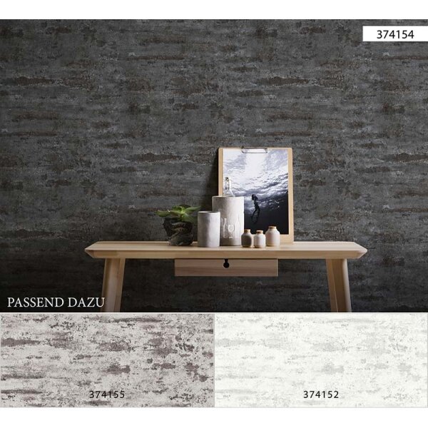 Tapete Schwarz, Anthrazit AS-Creation Vliestapete (374154)