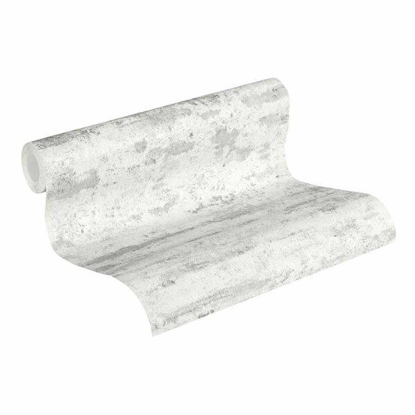 Tapete Grau, Silber, Weiß AS-Creation Vliestapete (374152)