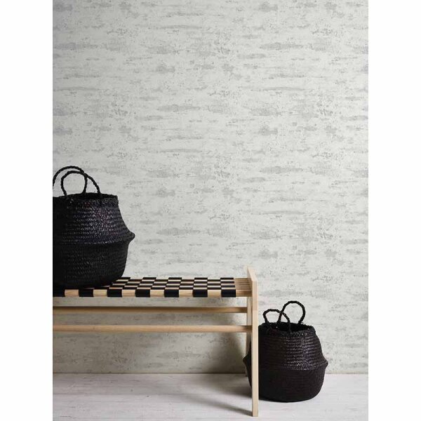 Tapete Grau, Silber, Weiß AS-Creation Vliestapete (374152)